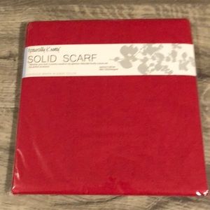 Naturally Knotty Solid Scarf Color Solid Red